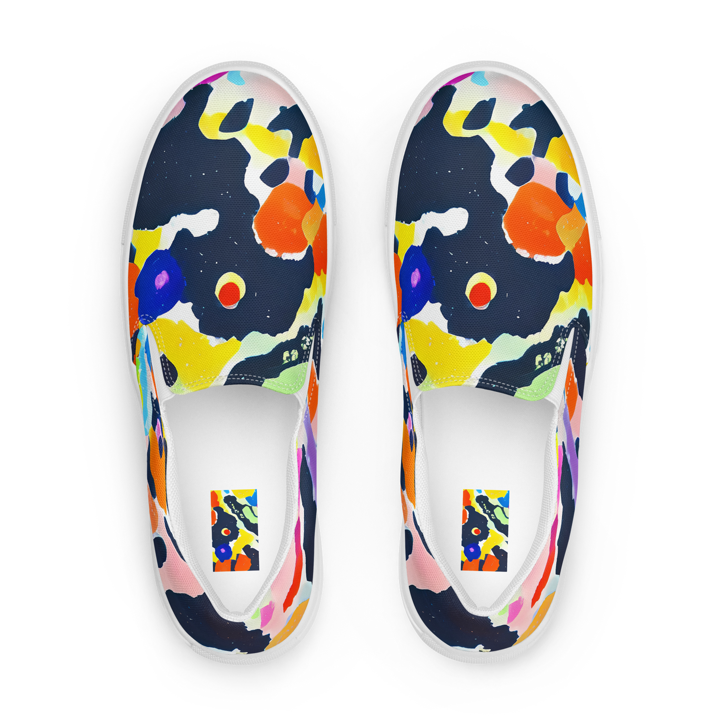 Men's Slip-On Canvas Shoes - Kaleido Burst