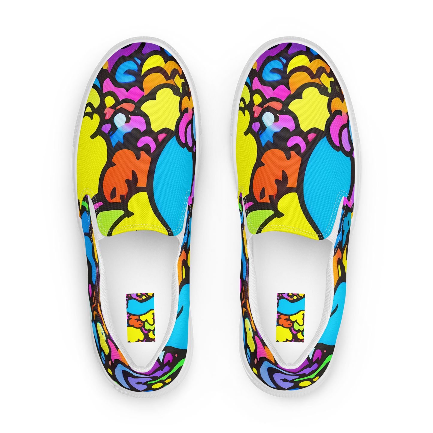 Women's Slip-On Canvas Shoes - Kaleidoscope Garden