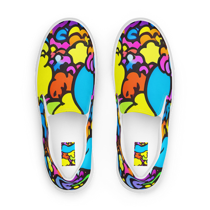 Women's Slip-On Canvas Shoes - Kaleidoscope Garden