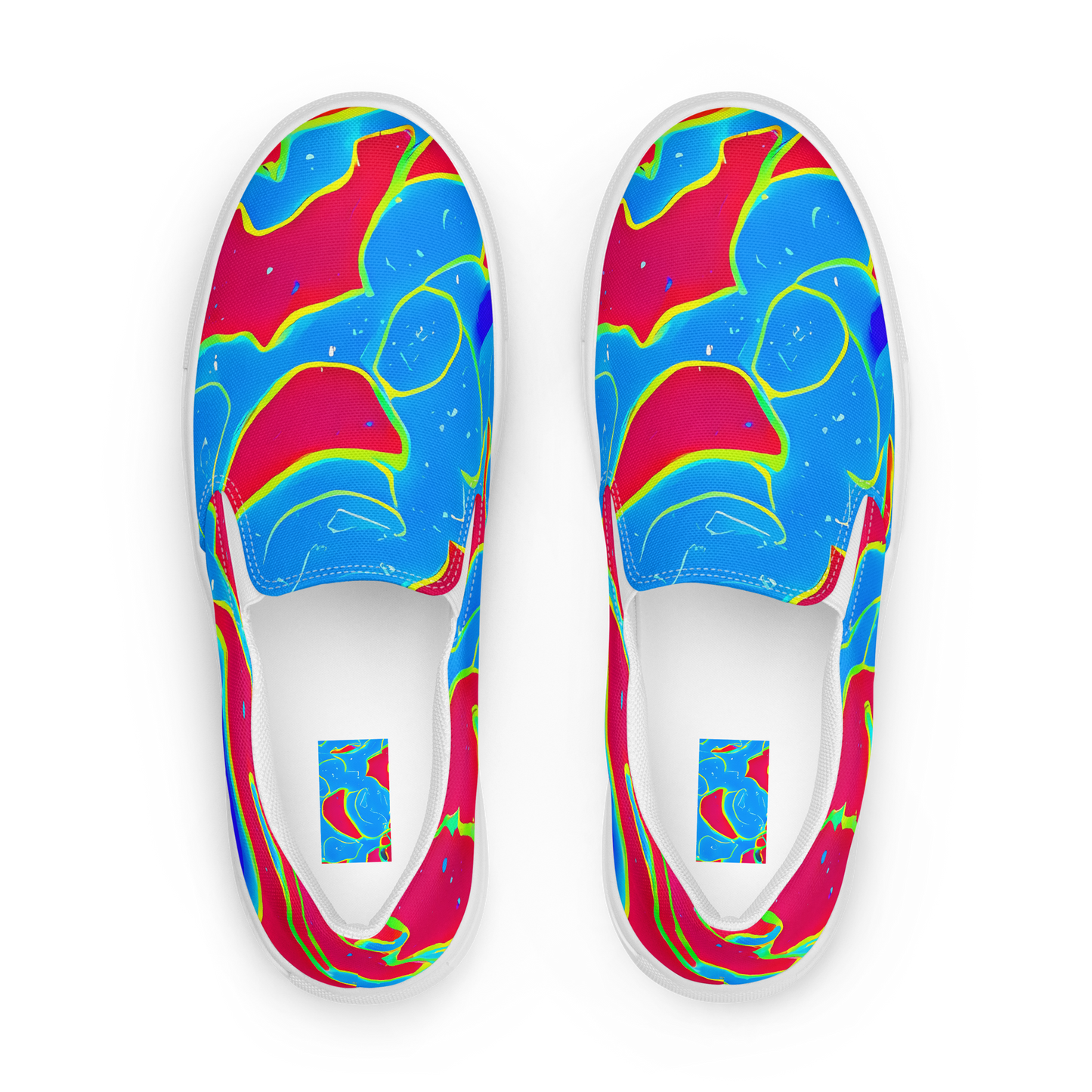 Women's Slip-On Canvas Shoes - Electric Bloom