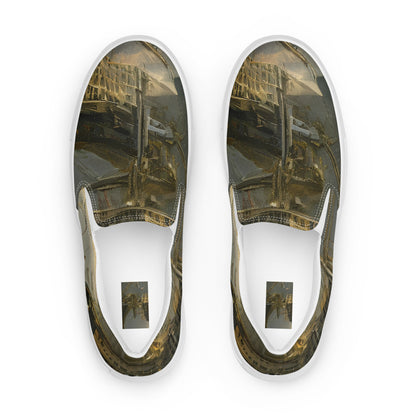 Women's Slip-On Canvas Shoes - Ethereal Armada