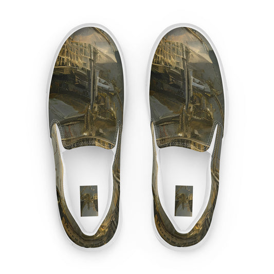 Women's Slip-On Canvas Shoes - Ethereal Armada