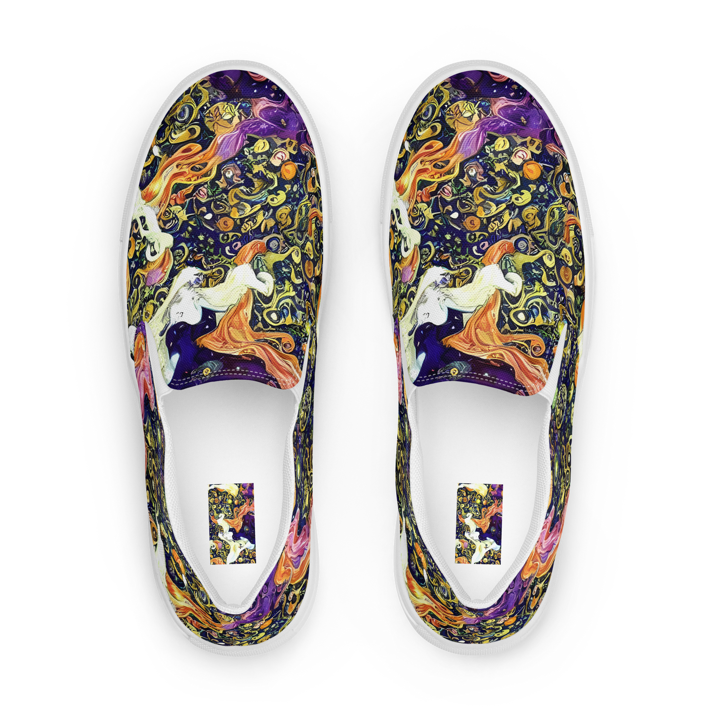 Women's Slip-On Canvas Shoes - Ethereal Waltz