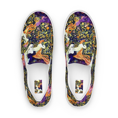 Women's Slip-On Canvas Shoes - Ethereal Waltz