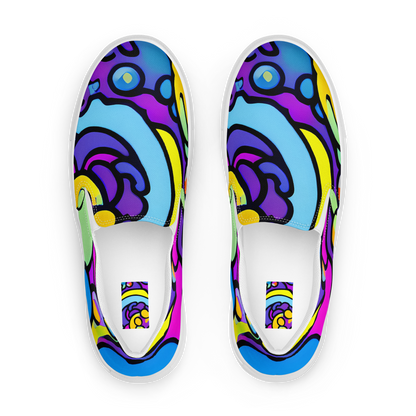 Men's Slip-On Canvas Shoes - Radiant Lagoon