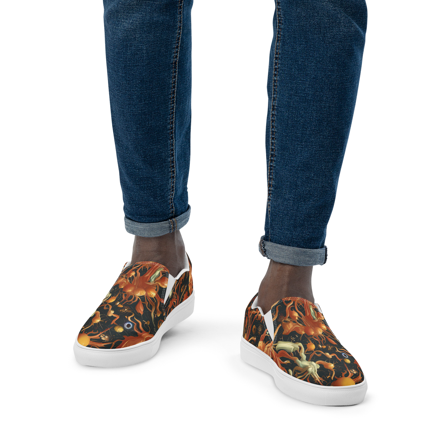 Men's Slip-On Canvas Shoes - Bosschaert's Nebula