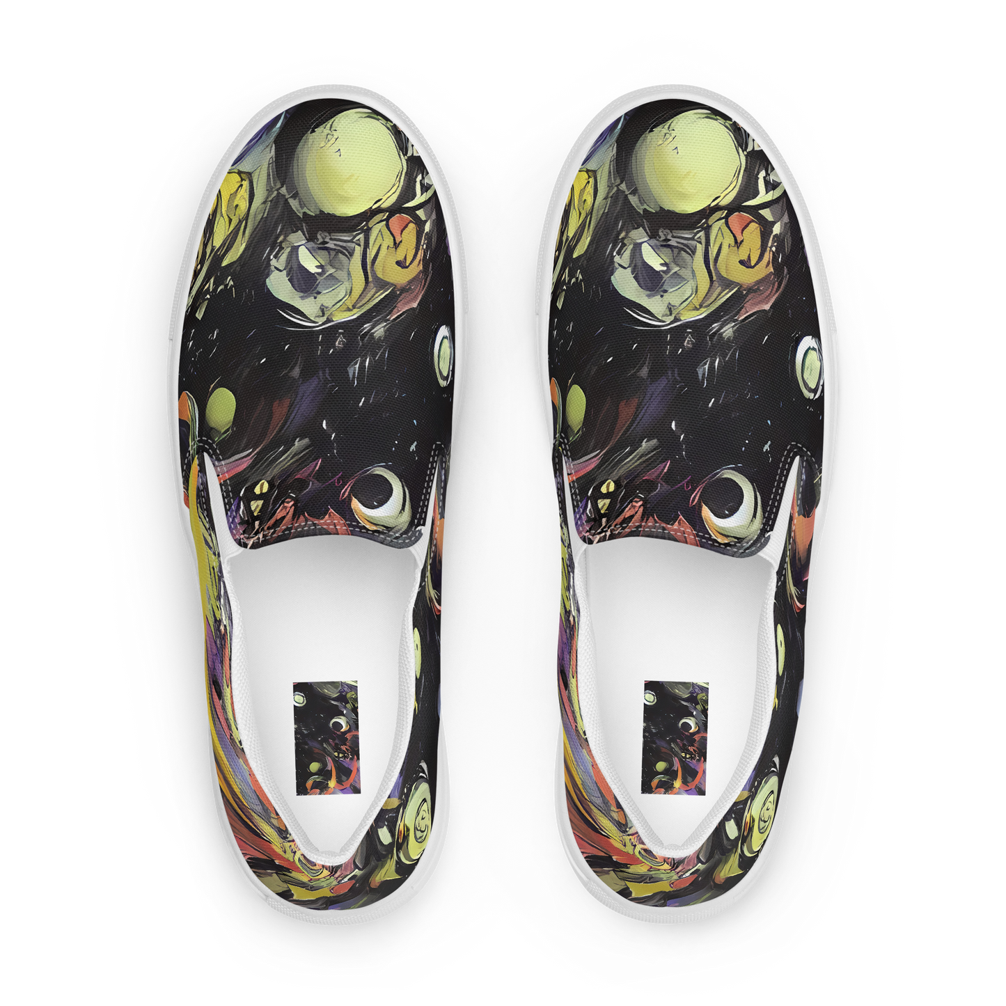 Men's Slip-On Canvas Shoes - Fires of the Void