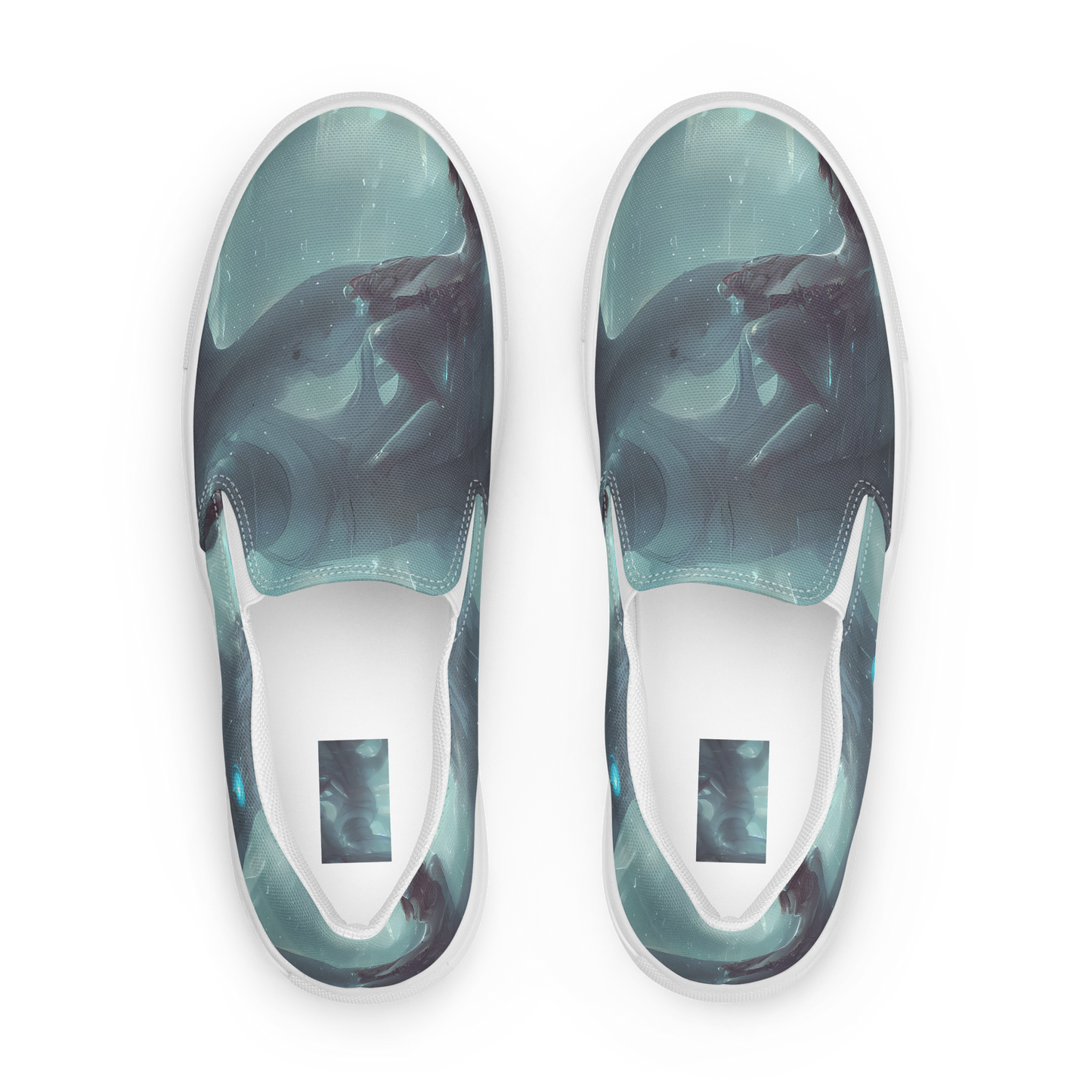 Women's Slip-On Canvas Shoes - Liquid Serenity