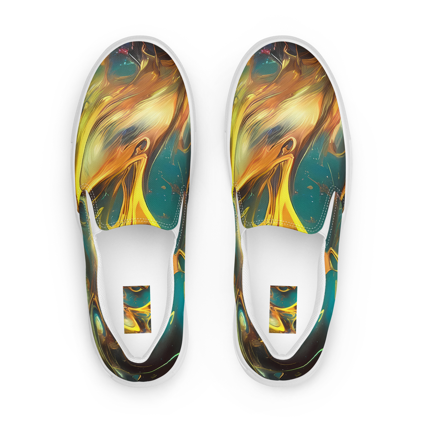 Men's Slip-On Canvas Shoes - Elegant Whirl