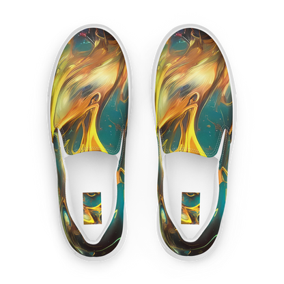 Men's Slip-On Canvas Shoes - Elegant Whirl