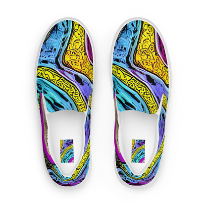 Women's Slip-On Canvas Shoes - Orbiting Orbs