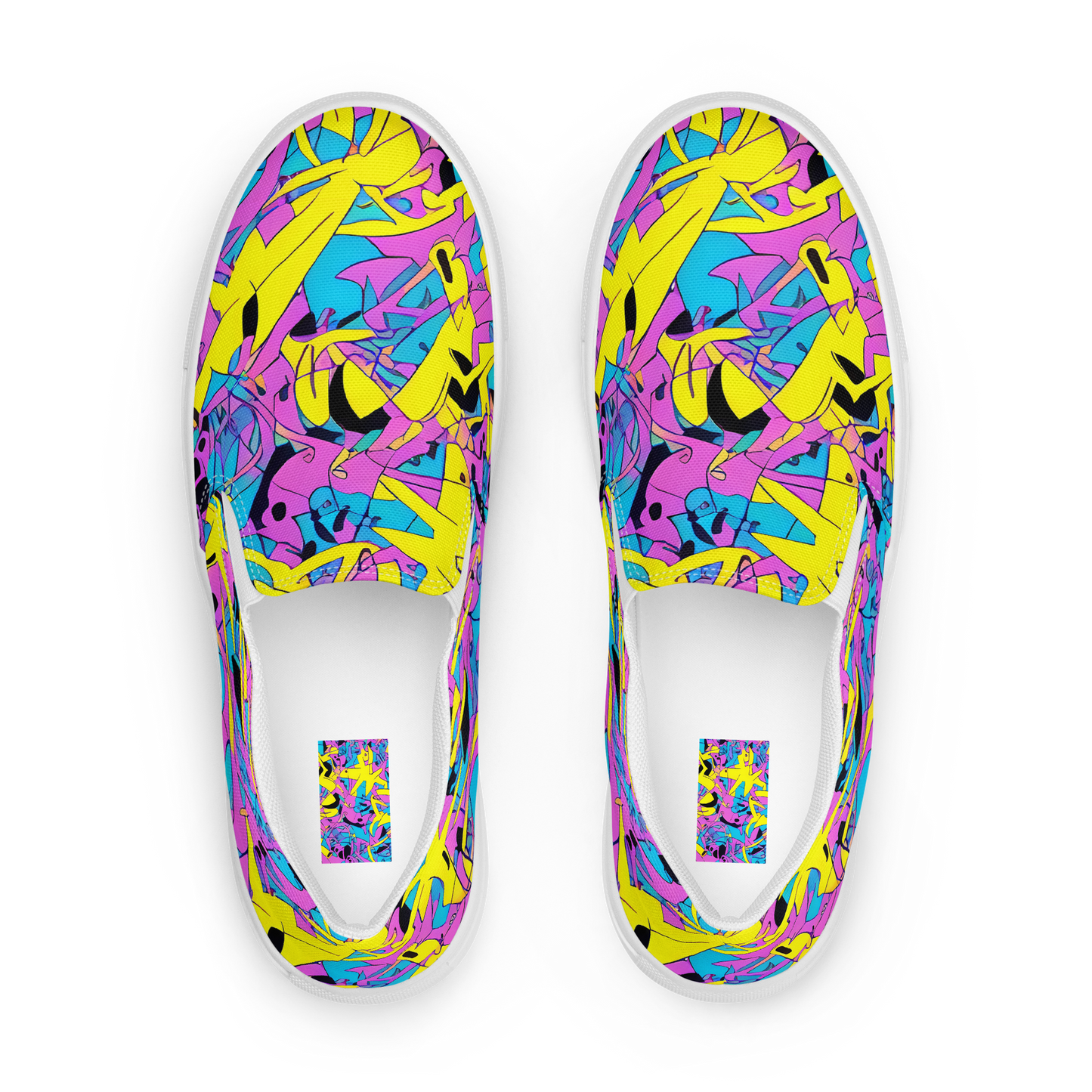 Women's Slip-On Canvas Shoes - Neon Jive