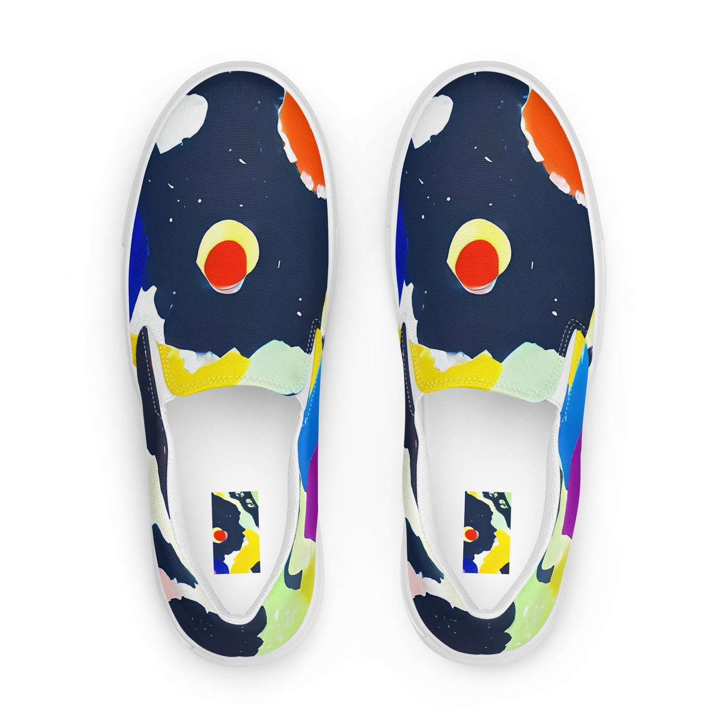 Women's Slip-On Canvas Shoes - Kaleido Burst