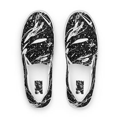 Men's Slip-On Canvas Shoes - Black Hole Ballet