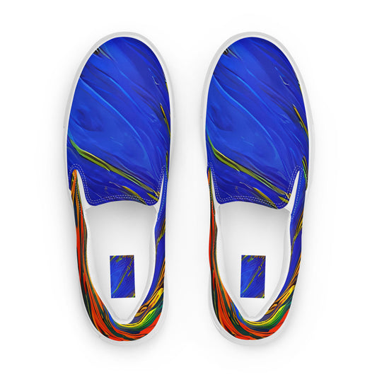 Men's Slip-On Canvas Shoes - Hodgkin's Blaze