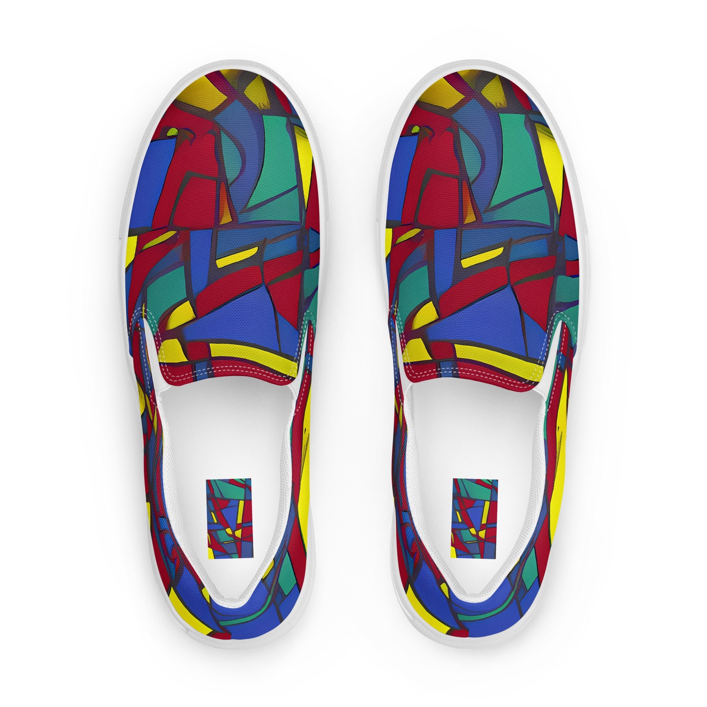 Men's Slip-On Canvas Shoes - Vibrant Vexation