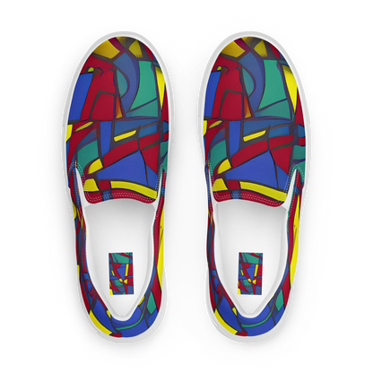 Men's Slip-On Canvas Shoes - Vibrant Vexation