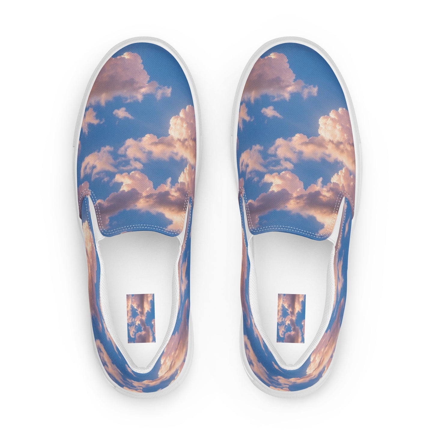 Men's Slip-On Canvas Shoes - Cotton Candy Skies