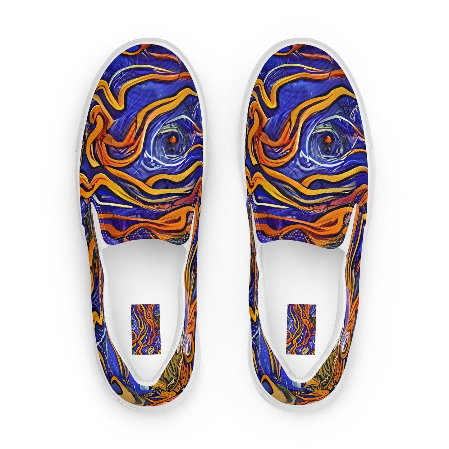 Women's Slip-On Canvas Shoes - Mantegna Swirl