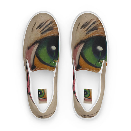 Men's Slip-On Canvas Shoes - Emerald Gaze