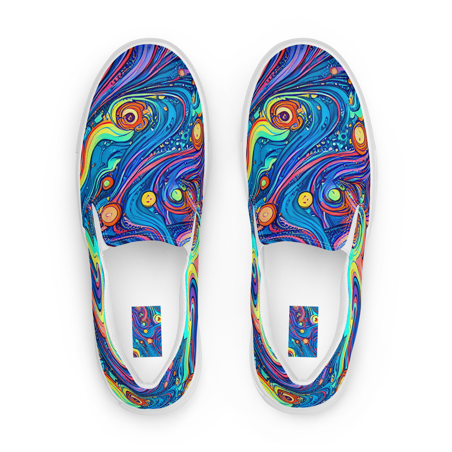 Women's Slip-On Canvas Shoes - Echoes of Vortex