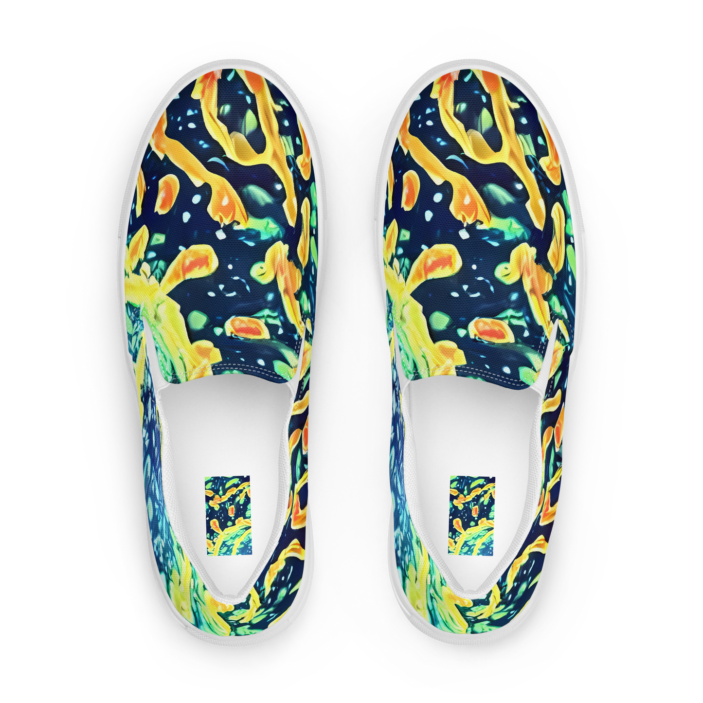 Men's Slip-On Canvas Shoes - Vortex Glow