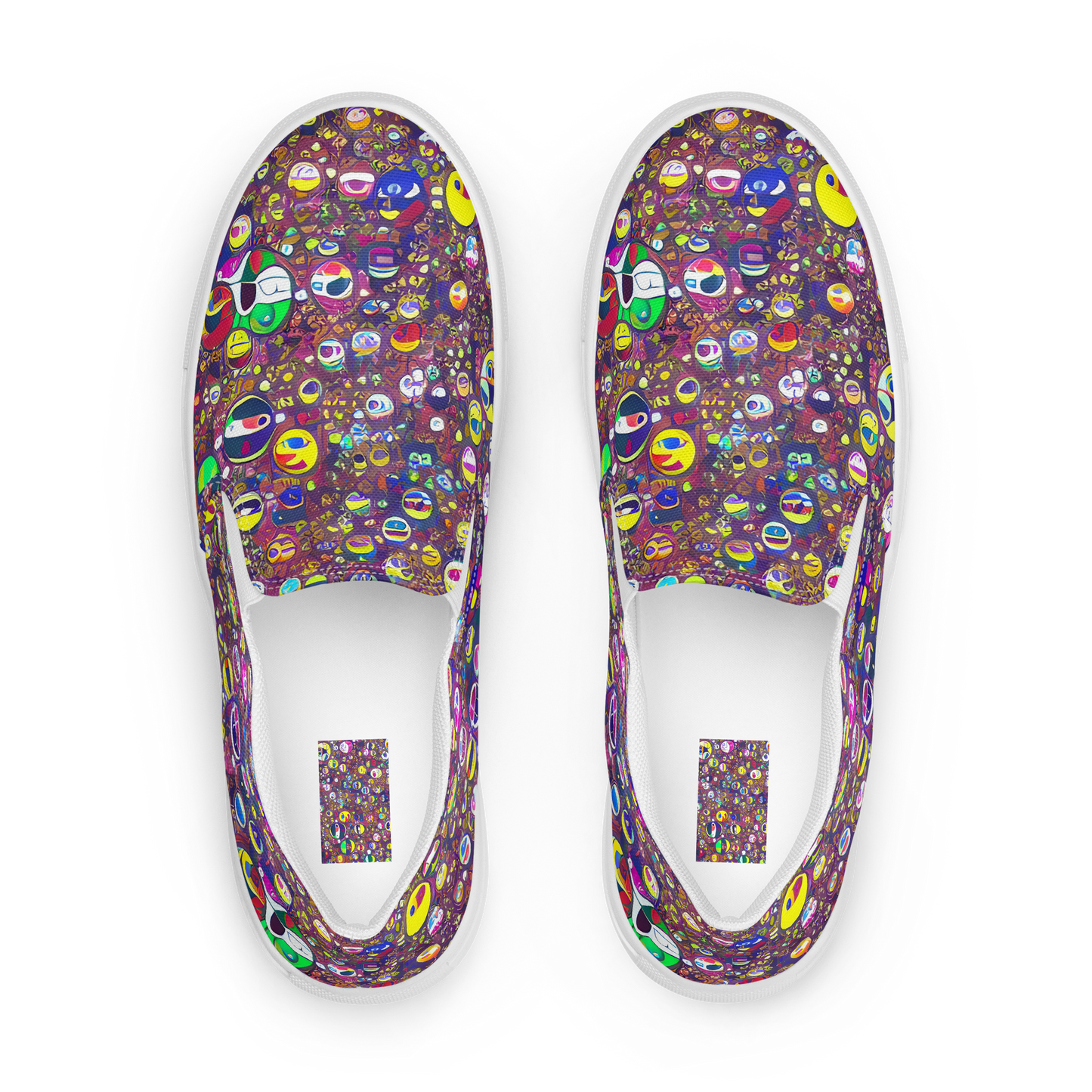 Women's Slip-On Canvas Shoes - Eyes of Enchantment