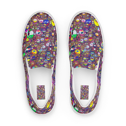 Women's Slip-On Canvas Shoes - Eyes of Enchantment