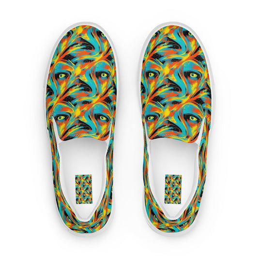 Men's Slip-On Canvas Shoes - Solar Swoosh