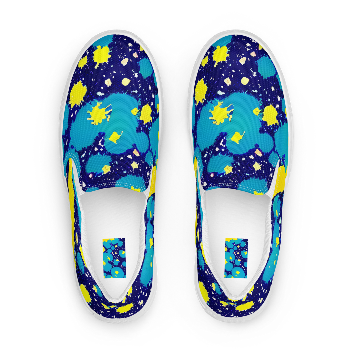 Women's Slip-On Canvas Shoes - Starburst Splash