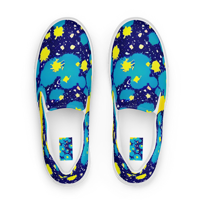 Women's Slip-On Canvas Shoes - Starburst Splash
