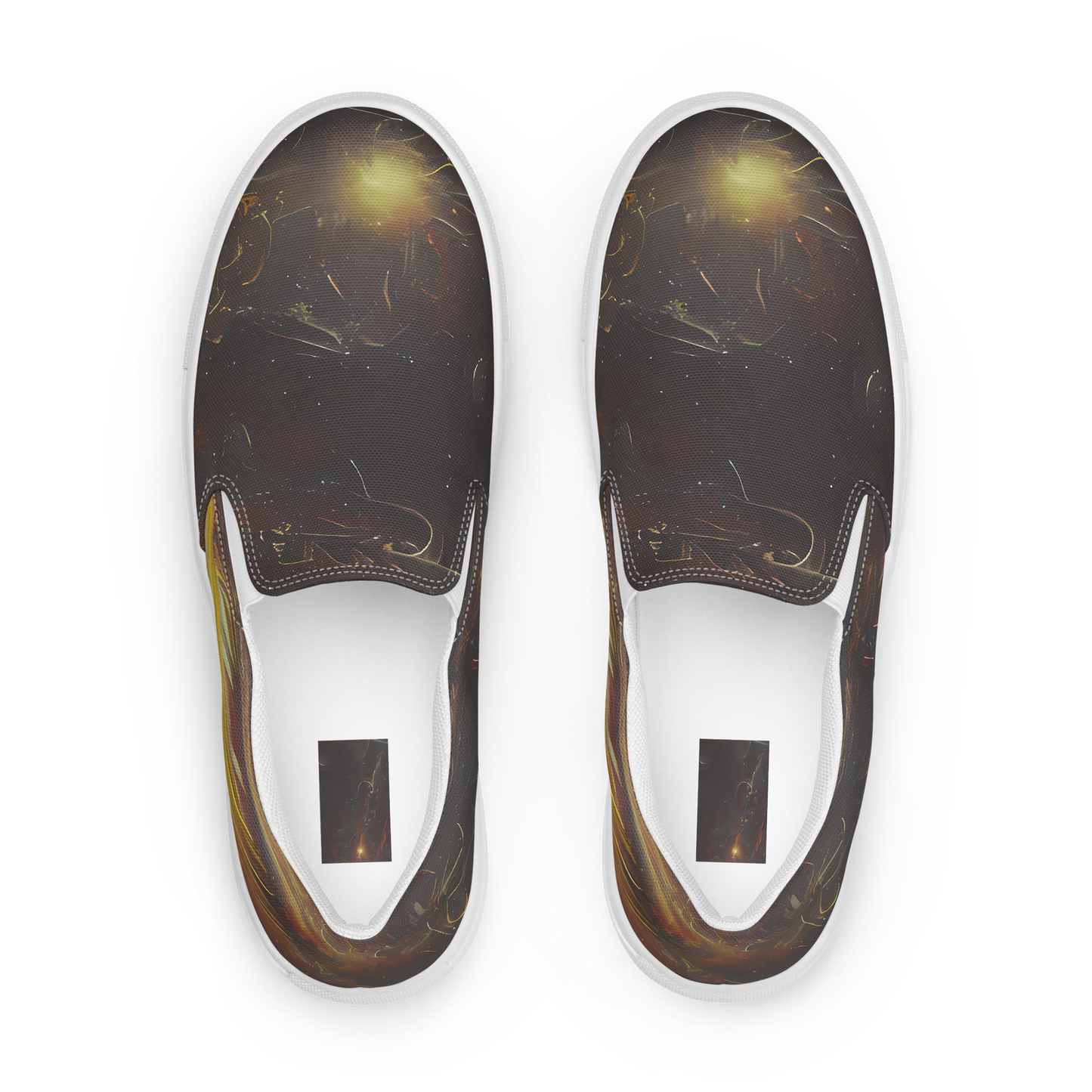 Men's Slip-On Canvas Shoes - Quantum Illusions