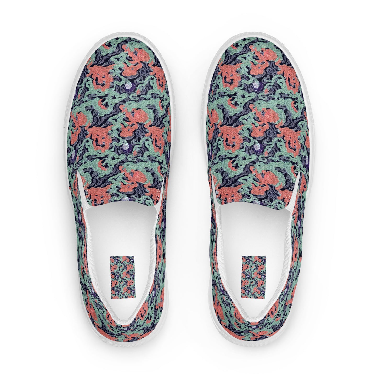 Men's Slip-On Canvas Shoes - Cosmic Coral