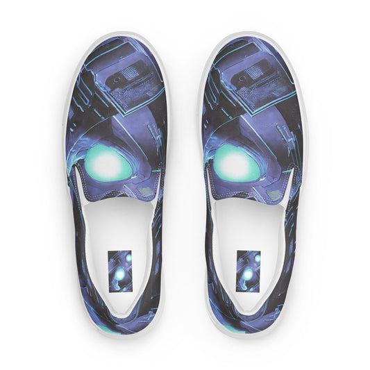 Women's Slip-On Canvas Shoes - Galactic Circuit
