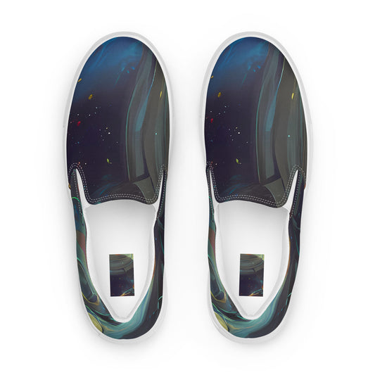 Women's Slip-On Canvas Shoes - Spectral Vortex