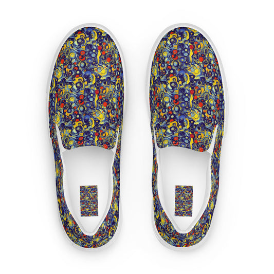 Women's Slip-On Canvas Shoes - Dynamic Doodles