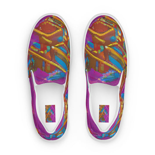 Women's Slip-On Canvas Shoes - Quantum Palaces