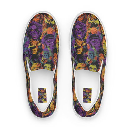 Men's Slip-On Canvas Shoes - Kaleidoscopic Spirits