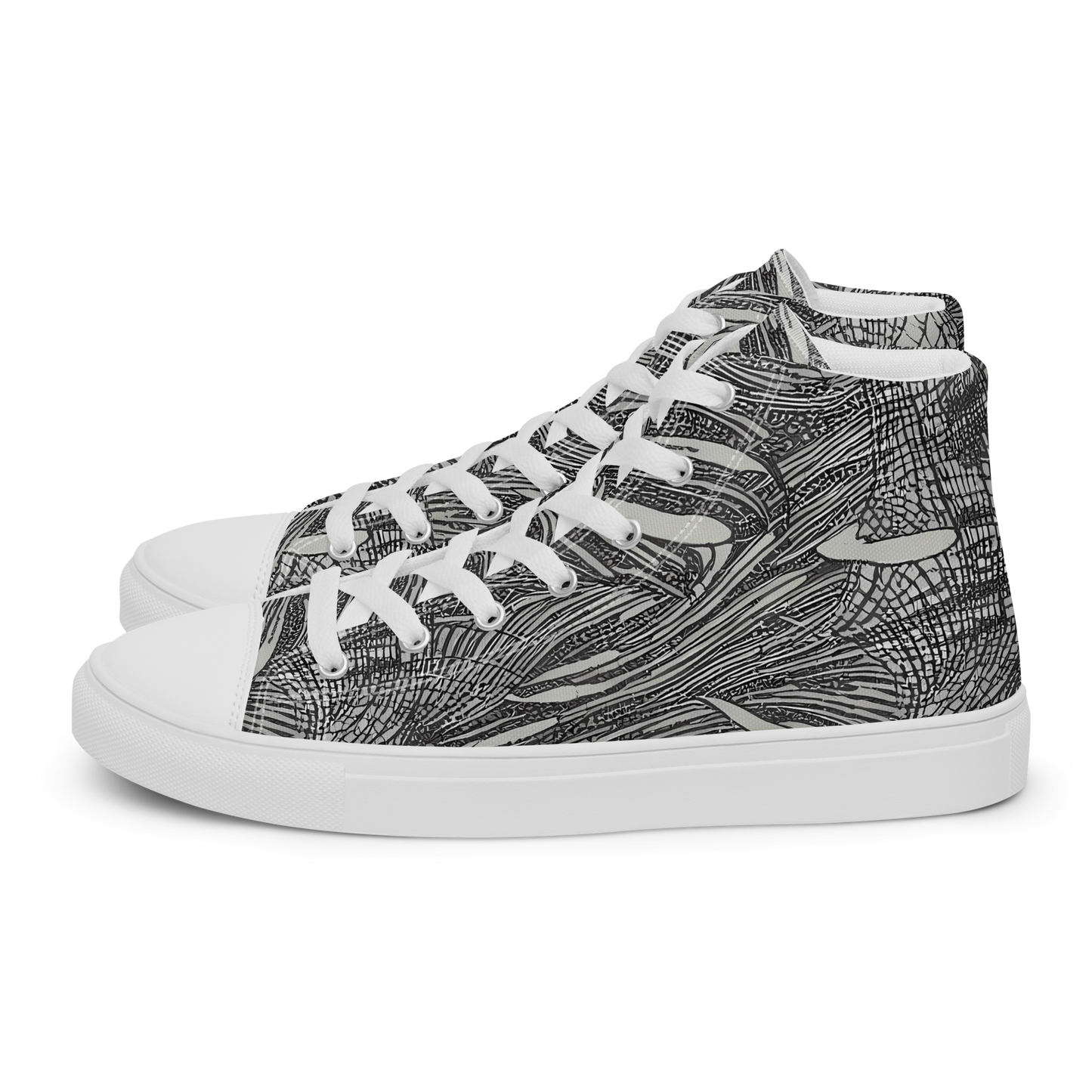 Women's High Top Canvas Shoes - Sable Currents