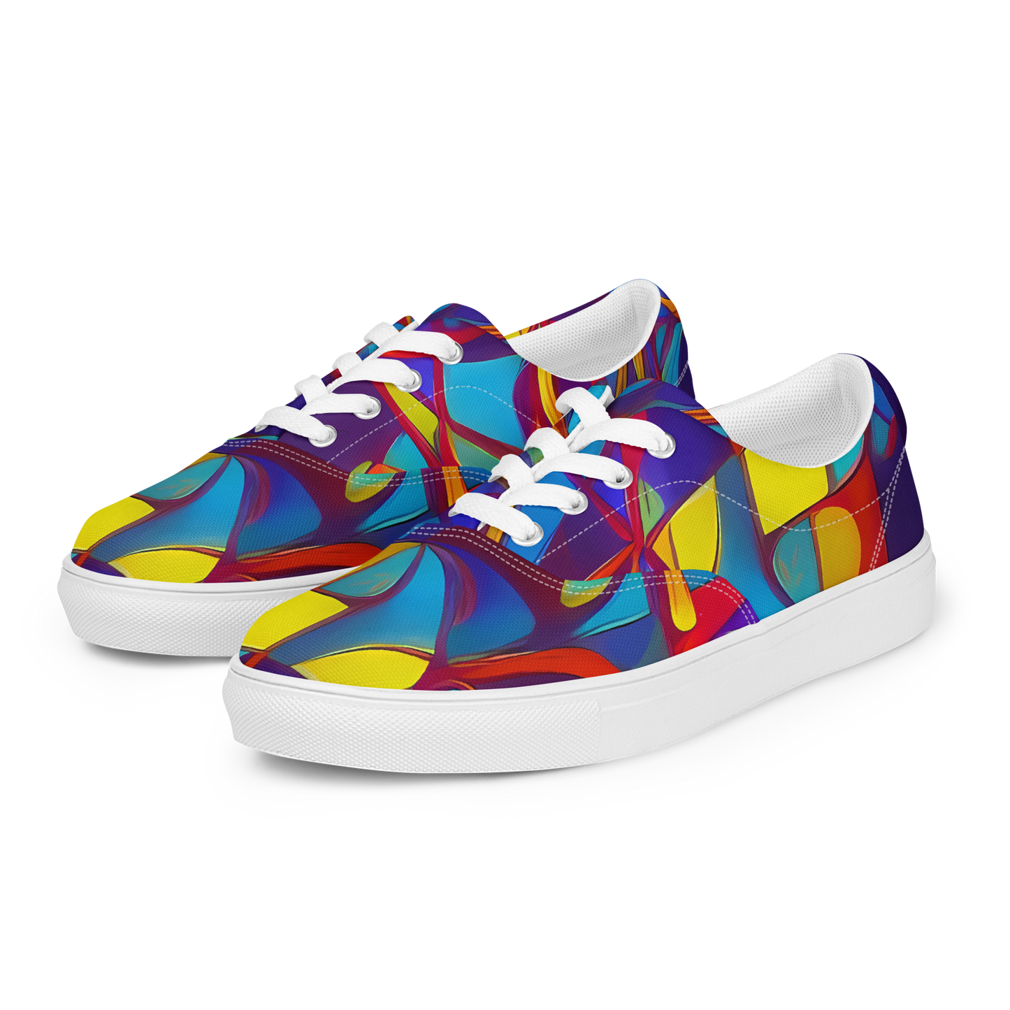 Women's Lace-Up Canvas Shoes - Flickering Dreams