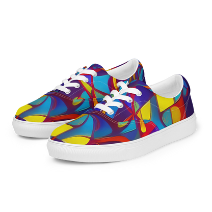 Women's Lace-Up Canvas Shoes - Flickering Dreams