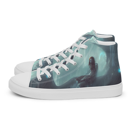 Women's High Top Canvas Shoes - Liquid Serenity