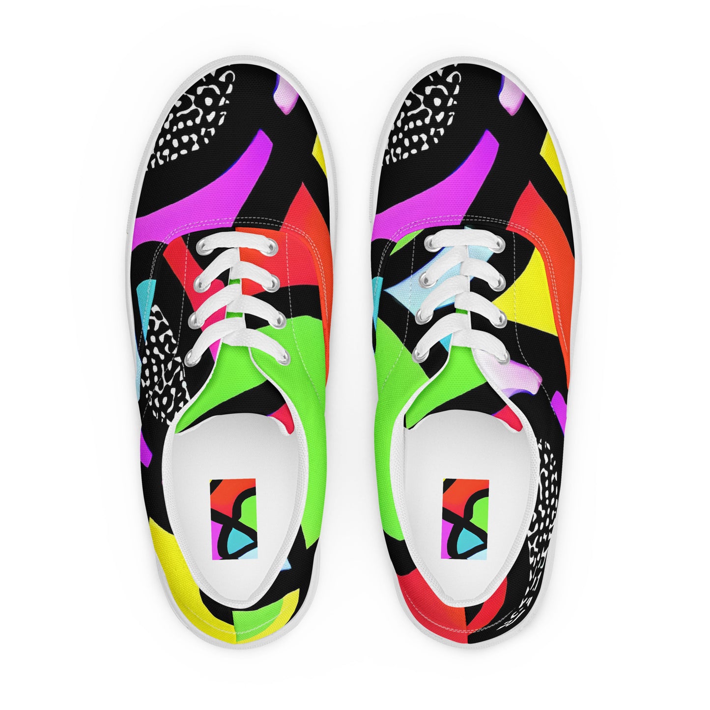 Men's Lace-Up Canvas Shoes - Vivid Serenade