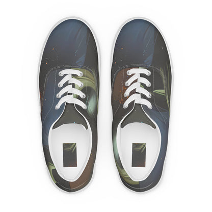 Men's Lace-Up Canvas Shoes - Ethereal Echoes