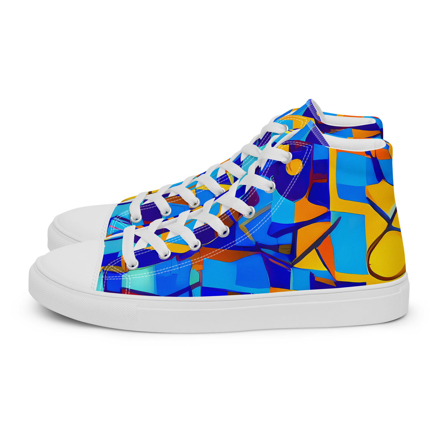 Women's High Top Canvas Shoes - Radiant Labyrinth