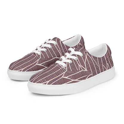 Women's Lace-Up Canvas Shoes - Rustic Flow