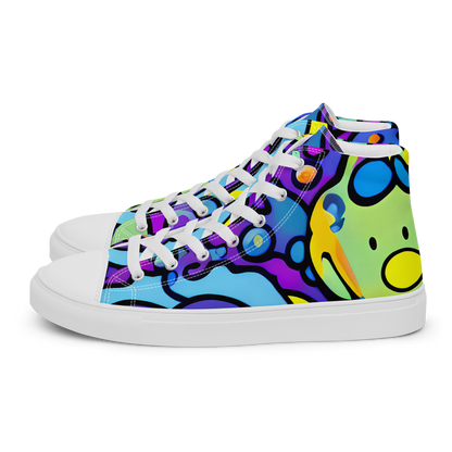 Women's High Top Canvas Shoes - Radiant Lagoon