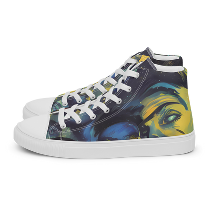 Men's High Top Canvas Shoes - Vivid Visage