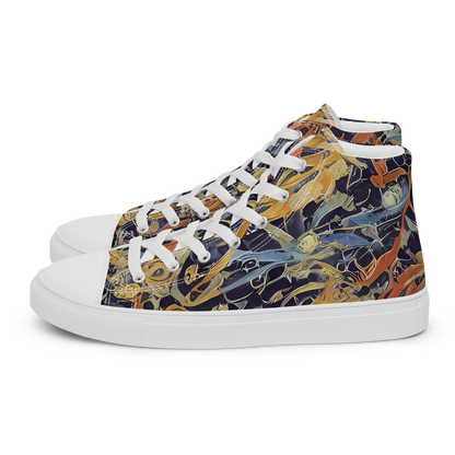 Women's High Top Canvas Shoes - Quantum Symmetry