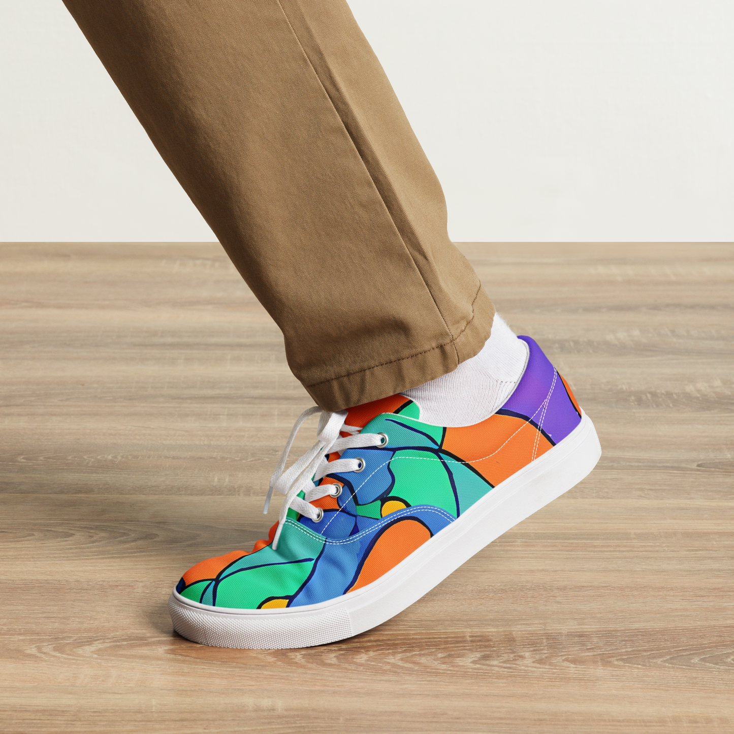 Men's Lace-Up Canvas Shoes - Archipenko Dream